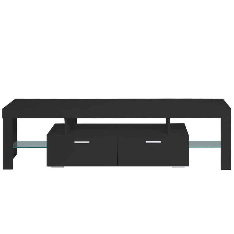 LED TV Stand Modern TV Stand With Storage Entertainment Center With Drawer TV Cabinet For Up To 75" For Gaming Living Room Bedroom