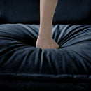 Modern Oversized Chenille Loveseat Sofa With Deep Seat And Diy Combination