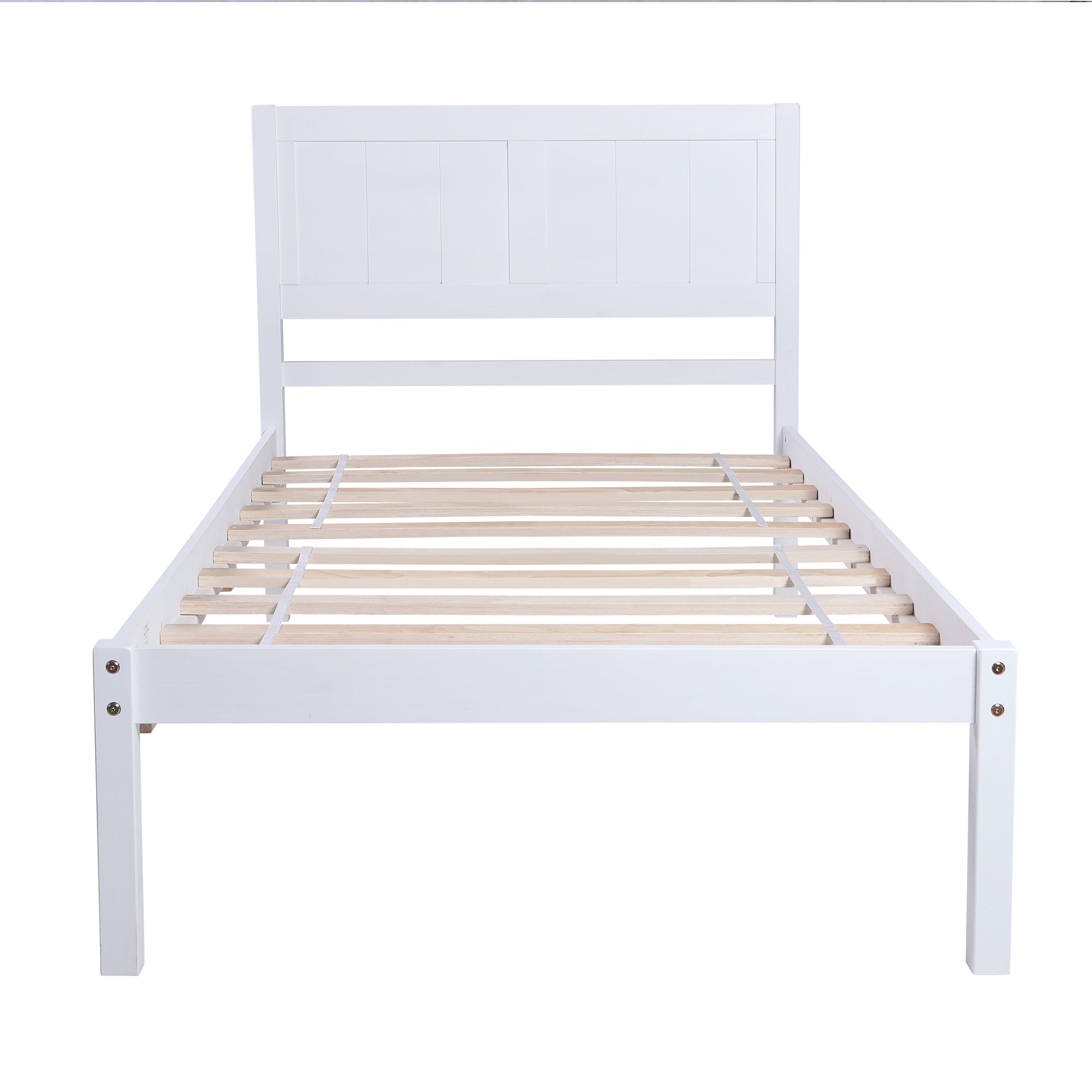 Wood Platform Bed Twin size Platform Bed with Headboard - Atlantic Fine Furniture Melbourne FL