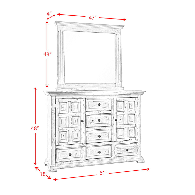 Olivia - Dresser & Mirror Set