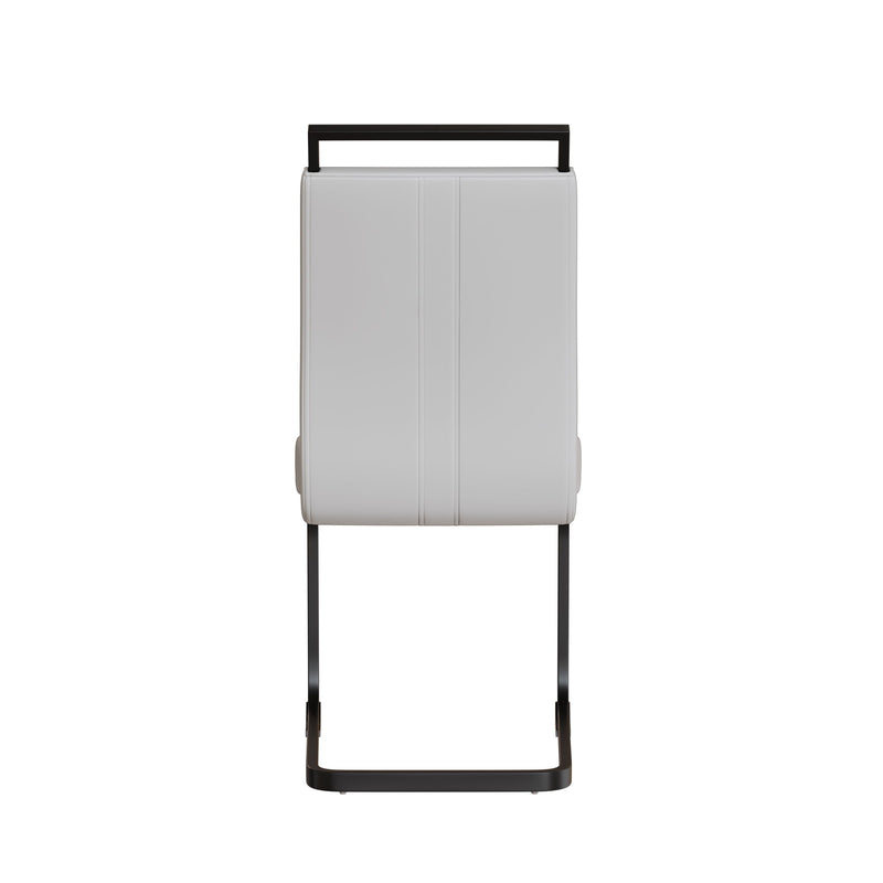 Modern Dining Chairs With High Back Upholstered Design Metal Legs