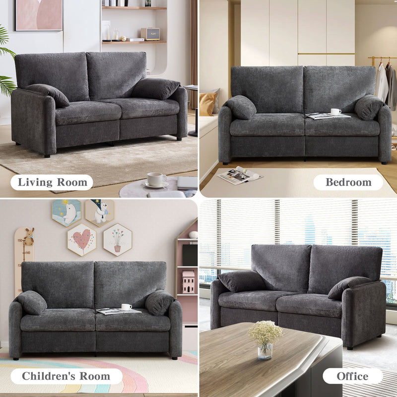 Modern Minimalist Down Filled Sofa