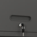 Heavy Duty, Metal Wall Mounted Tool Storage Cabinet Steel Metal Garage Storage Cabinet - Black / Gray