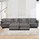 Modular U Shaped Sofa, With Adjustable Layout For Comfort And Durability - Gray