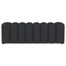 Modern Upholstered Tufted Accent Bench & Round Legs