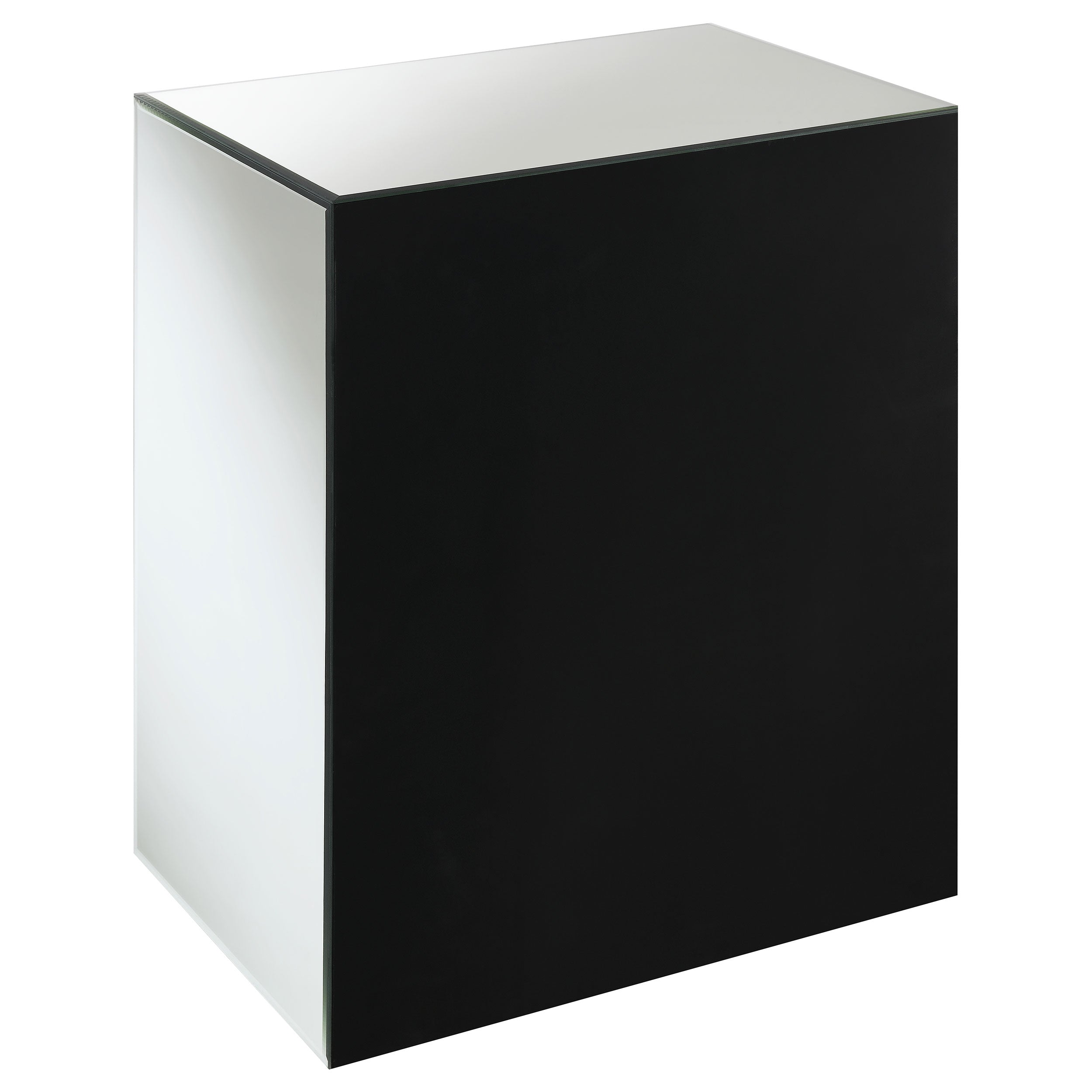 Coquette 1-drawer Mirrored Accent Side Table Silver — view 4