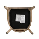 Contemporary Dining Chair Set With Rattan Backrest