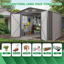 Large Outdoor Storage Shed With Lockable Door, Air Vent