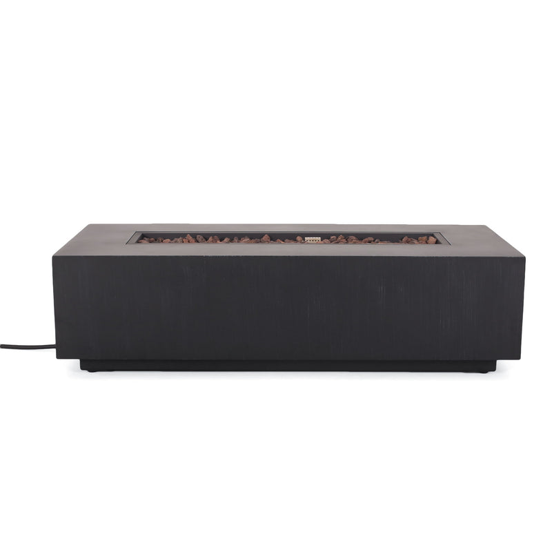 Modern Rectangle Fire Table 50,000 Btu