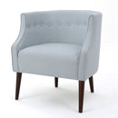 Contemporary Upholstered Club Chair With Button Tufting
