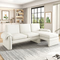 Convertible Futon Sofa Bed With Adjustable Backrest, Reversible Chaise Lounge And 2 Removable Armrest Pillows