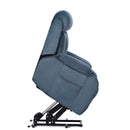 Power Lift Chair Recliner With Remote Control, Electric Reclining Sofa, Fabric Power Recliner For Living Room - Navy Blue
