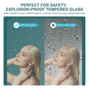 Single Sliding Bypass Shower Door Enclosure With Tempered Glass