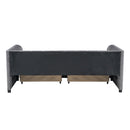 Twin Size Upholstered Daybed with Ergonomic Design Backrest and 2 Drawers, Gray
