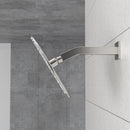 Elegant 6" Shower Arm With Flange, Stainless Steel Construction For Rain Shower Heads