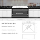 Undermount Stainless Steel Kitchen Sink, Deep Single Bowl Basin