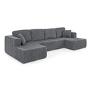 Modern Minimalist U - Shape Modular Sectional Sofa