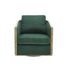 Corduroy Barrel Chair, 360 Degree Swivel