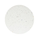 Outdoor Terrazzo Concrete Drum End Table, Living Room Accent Table - White Terrazzo