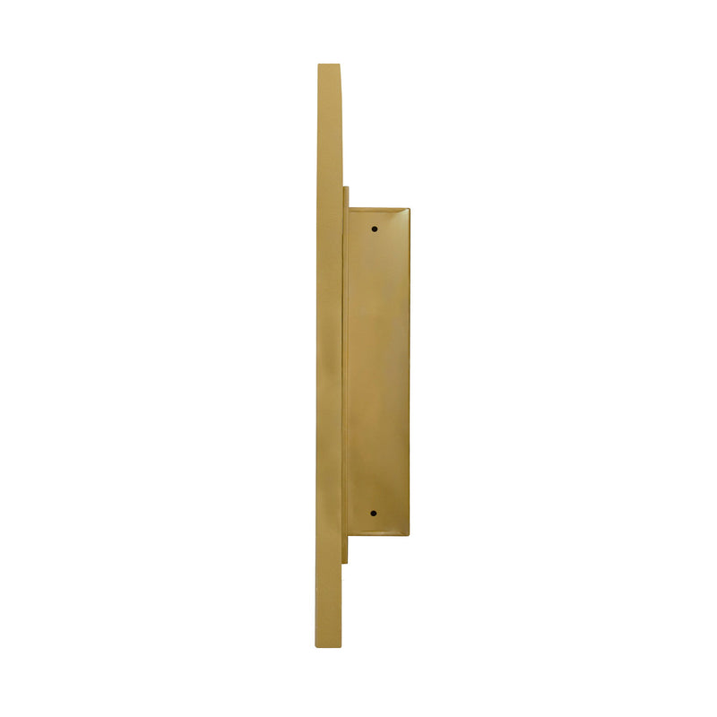 Oval Medicine Cabinet Mirror Bathroom Mirror With Storage Wall Mounted Medicine Mirror Cabinet With LED - Golden