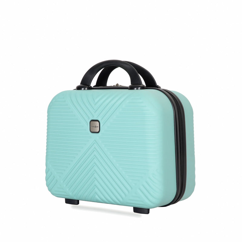 4 Piece Lightweight Suitcase, Makeup Box, Aircraft Wheels