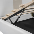 Upholstered Daybed With Bear Shaped Headboard, Hydraulic System And Breathable Mesh Fence