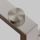 Modern Minimalist Rectangular Dining Table With Tempered Glass Top