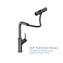 360° Pull Down Kitchen Faucet With 4 Spray Modes