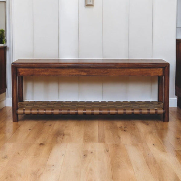 Regency - Woven Bench - Brown