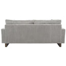 Modern Corduroy Loveseat Sofa With 4 Pillows