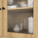 Modern Tech Inspired Dome Cabinet With LED Lighting