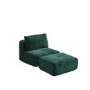 Single Chaise Longue With Movable Ottoman For Living Room