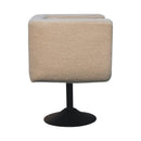 Boucle Swivel Chair - Cream