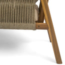 Modern Outdoor Woven Lounge Chair With Solid Frame And Cushions