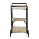 Shelf With Wheel - Black / Brown