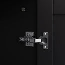 Vintage 4 Door Cabinet For Living Room - Black