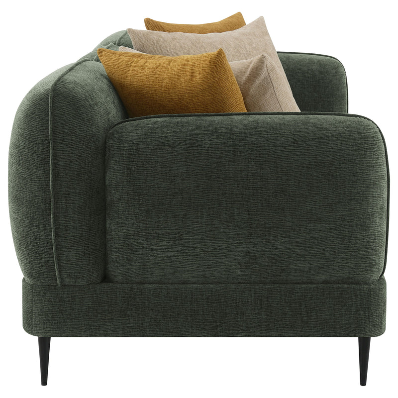 Jade - 2 Piece Chenille Upholstered Sofa Set - Green