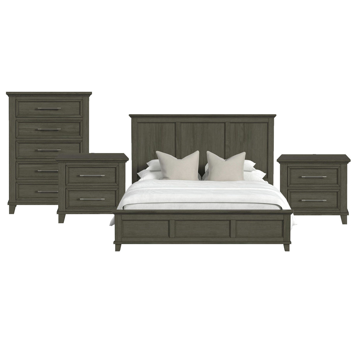 Canterbury Panel Bedroom Set in Dark Gray by Elements International, view 11