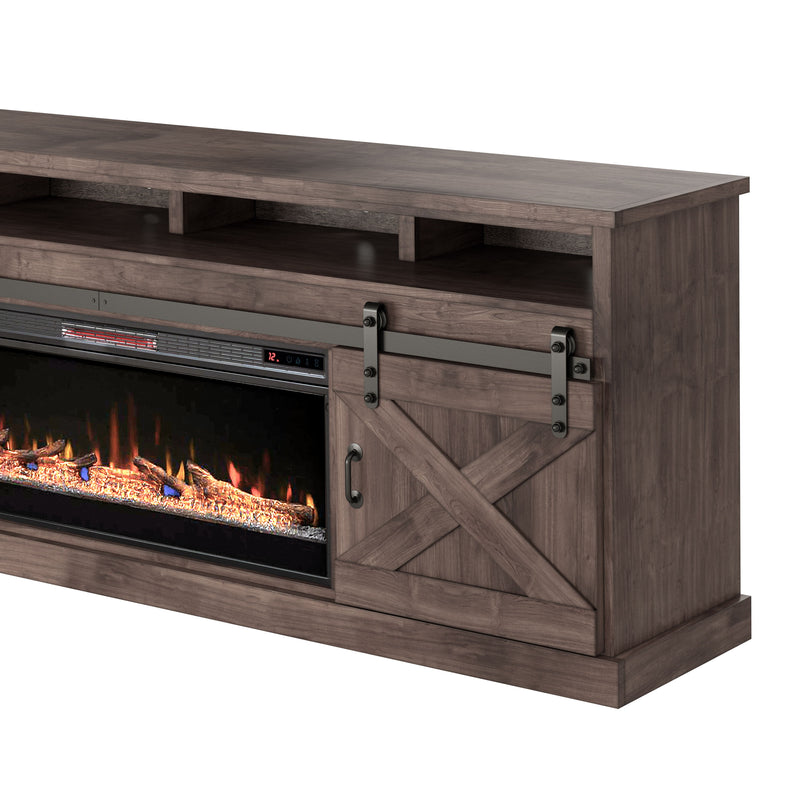 Farmhouse - Electric Fireplace TV Stand For TV