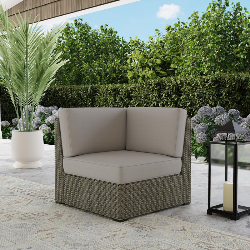 Boca Raton - Outdoor Sectional Side Chair - Beige - 32"