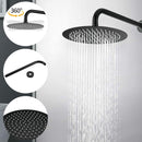 Elegant 10" Round Rain Shower Head And Handheld Set With Adjustable Tilt And Dual Modes