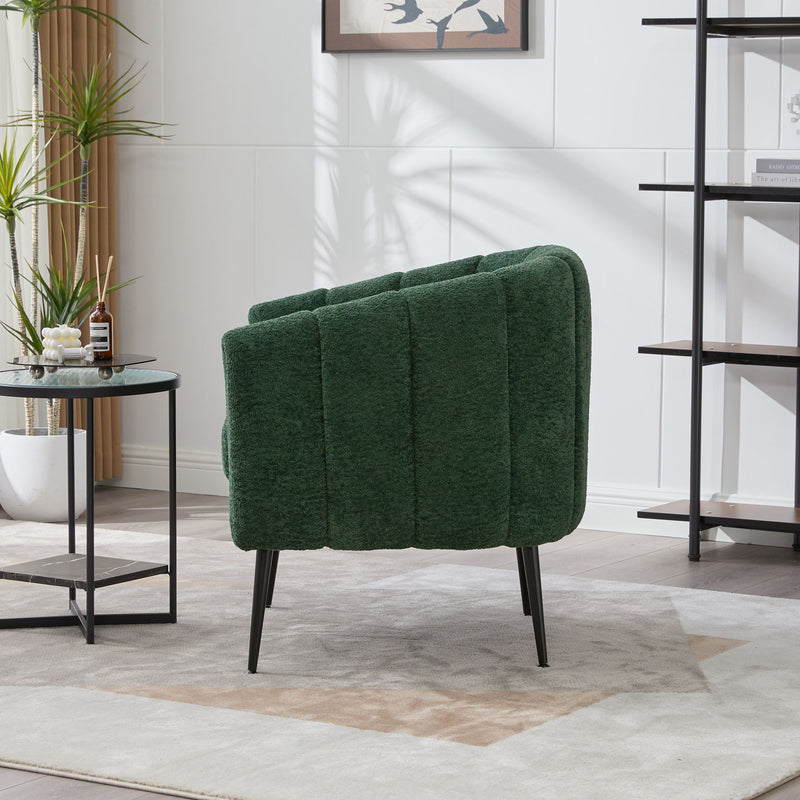 Vanity Barrel Accent Lounge Chair - Green