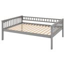Full over Full Bunk Bed with Drawers, Convertible Beds, Gray(OLD SKU:SM000241AAE-1)