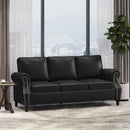 Contemporary 3 Seater Sofa With Nailhead Trim