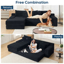 Modern L - Shaped Sectional Couch With Memory Foam