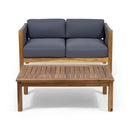 Charlotte - Outdoor And Rope 4 Seater Chat Set With Cushions - Teak