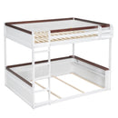 Bunk Bed With Built In Shelves, Storage Box, LED Light And USB Charging Station