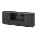 Modern Wavy TV Stand Rounded Sideboard With Storage Cabinet