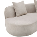 Elegant Curved Sectional Sofa With Full Foam Comfort
