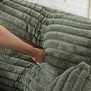 Single Swivel Chair, Fluffy Modern Sleeper, 360 Degree Swivel Chair For Living Room - Green